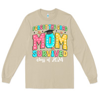 Mushroom forget the grad mom survived class of 2024 Long Sleeve Tee - JahusDesignShop
