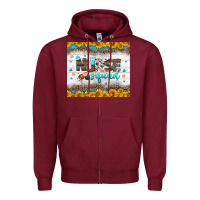 Burgundy nurse squad tumbler Zipper Hoodie - BundleAndBundleShop