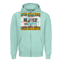 Seafoam nurse squad tumbler Zipper Hoodie - BundleAndBundleShop