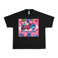 Black peace love stitch Urban Heavy Tee - Zillion Design Studio