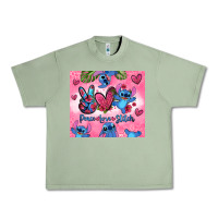 Oil Green peace love stitch Urban Heavy Tee - Zillion Design Studio