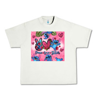 Pistachio peace love stitch Urban Heavy Tee - Zillion Design Studio