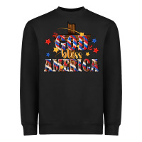 Black god bless america Heavyweight Sweatshirt - texasbilliewilder