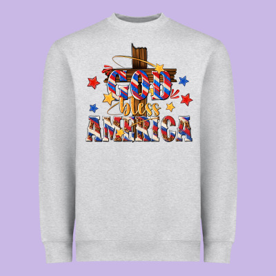 Heavyweight Sweatshirt god bless america