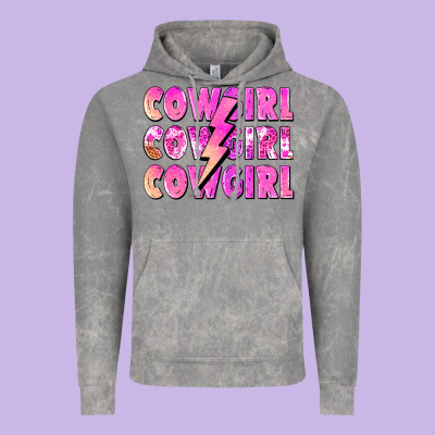 Cowgirl Cowgirl Lightning Bolt Vintage Hoodie Designed By Zillion Design Studio