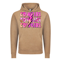 Vintage Coffee cowgirl cowgirl lightning bolt Vintage Hoodie - Zillion Design Studio