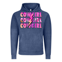 Vintage Denim cowgirl cowgirl lightning bolt Vintage Hoodie - Zillion Design Studio