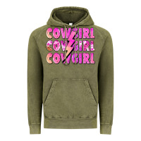 Vintage Olive cowgirl cowgirl lightning bolt Vintage Hoodie - Zillion Design Studio