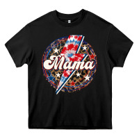 Black Western Mama Patriotic Heavy Core Tee - LillyAllenDesigns