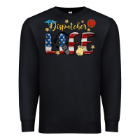 Black dispatcher life Premium Sweatshirt - MaliasSmallBusiness