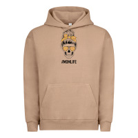Pigment Burro Yellow Flower on Pink Background Mom Skull Urban Hoodie - Bettercallsaul