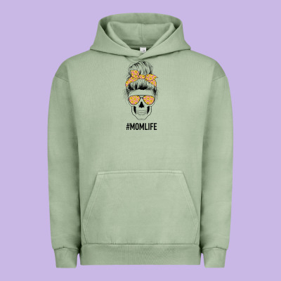Yellow Flower On Pink Background Mom Skull Urban Hoodie Designed By Bettercallsaul