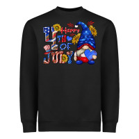 Black happy 4 th of july Heavyweight Sweatshirt - texasbilliewilder