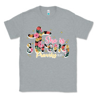Heather Grey she is strong proverbs 31 25 Classic Tee - JahusDesignShop