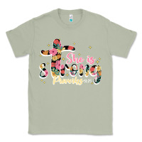 Matcha she is strong proverbs 31 25 Classic Tee - JahusDesignShop