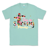 Seafoam she is strong proverbs 31 25 Classic Tee - JahusDesignShop
