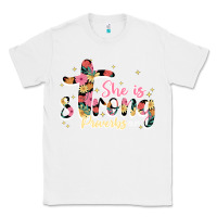 White she is strong proverbs 31 25 Classic Tee - JahusDesignShop