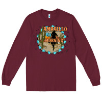 Burgundy Amarillo by morning Long Sleeve Tee - JahusDesignShop