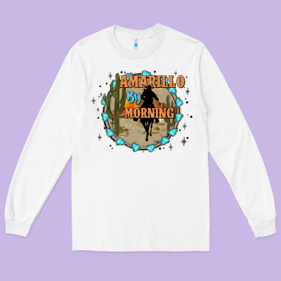 Amarillo By Morning Long Sleeve Tee Designed By Jahusdesignshop