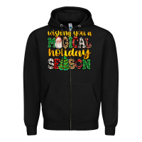 Black wishing you a magical season Zipper Hoodie - AdoDesignShop