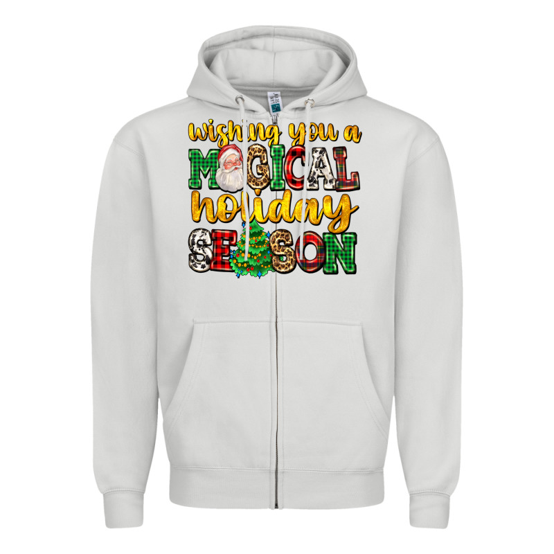 Wishing You A Magical Season Zipper Hoodie by AdoDesignShop | Teevron