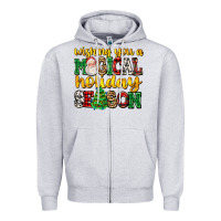 Heather Grey wishing you a magical season Zipper Hoodie - AdoDesignShop
