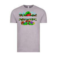 Custom Name Christmas Elf Vintage Tee | Teevron