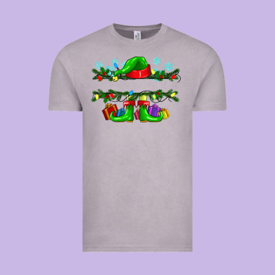 Custom Name Christmas Elf Vintage Tee Designed By Texasbilliewilder