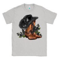 Moon Dust black cowgirl  and roses Classic Tee - AdoDesignShop