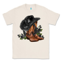 Natural black cowgirl  and roses Classic Tee - AdoDesignShop