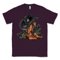 Plum black cowgirl  and roses Classic Tee - AdoDesignShop