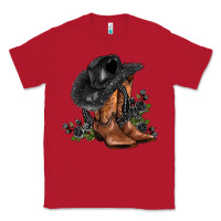 Red black cowgirl  and roses Classic Tee - AdoDesignShop