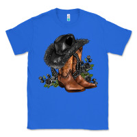 True Royal black cowgirl  and roses Classic Tee - AdoDesignShop