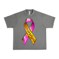 Tornado Breast Cancer Ribbon Softball Urban Heavy Tee - texasbilliewilder