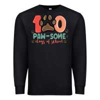 Black 100 pawsome days of school Premium Sweatshirt - MaliasSmallBusiness
