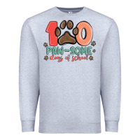 100 Pawsome Days Of School Premium Sweatshirt | Teevron