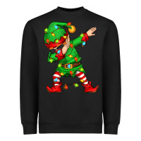 Black dabbing elf Heavyweight Sweatshirt - Zillion Design Studio