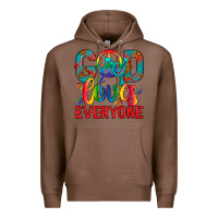 Chestnut LGBTQ+ God Loves Everyone Premium Hoodie - BundleAndBundleShop