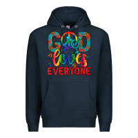 Navy LGBTQ+ God Loves Everyone Premium Hoodie - BundleAndBundleShop