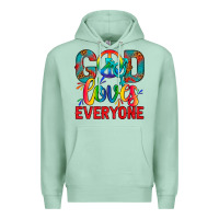 Seafoam LGBTQ+ God Loves Everyone Premium Hoodie - BundleAndBundleShop