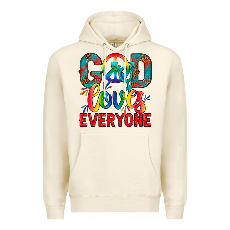Lgbtq+ God Loves Everyone Premium Hoodie by BundleAndBundleShop | Teevron