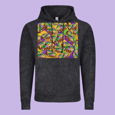 Vintage Hoodie Mardi gras king cake