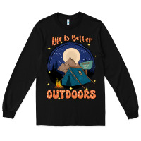 Black life is better outdoors Long Sleeve Tee - JahusDesignShop