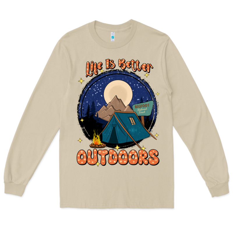 Life Is Better Outdoors Long Sleeve Tee by JahusDesignShop | Teevron