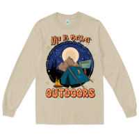 Mushroom life is better outdoors Long Sleeve Tee - JahusDesignShop
