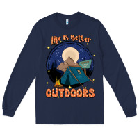 Navy life is better outdoors Long Sleeve Tee - JahusDesignShop