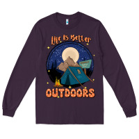 Plum life is better outdoors Long Sleeve Tee - JahusDesignShop