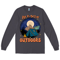 Smoke life is better outdoors Long Sleeve Tee - JahusDesignShop