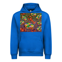 Cobalt mardi gras king cake and crawfish Urban Hoodie - RanaPortraitStore