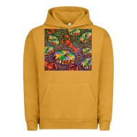 Pigment Peanut Butter mardi gras king cake and crawfish Urban Hoodie - RanaPortraitStore